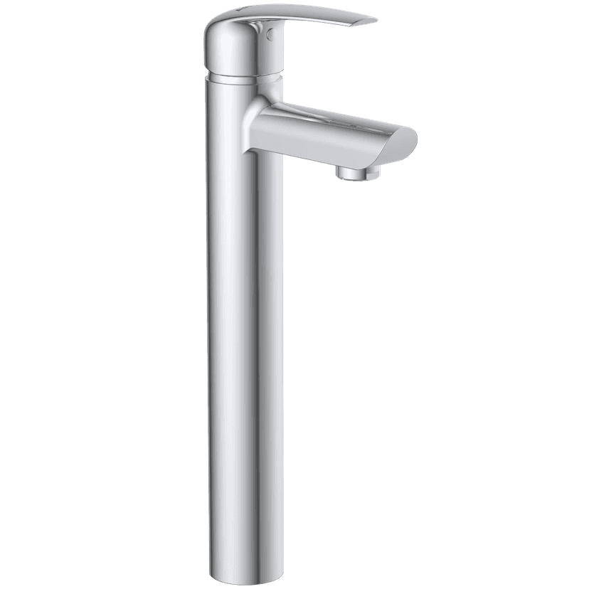 CM-2528 Single Lever Tall Basin Mixer With Braided Hoses (Table Mounted Model)