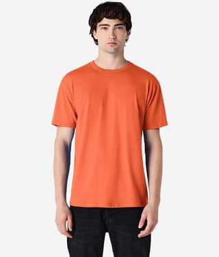 Gildan Cotton Regular Fit Solid Half Sleeves Men's Round T-Shirt - Orange ( Pack of 1 )