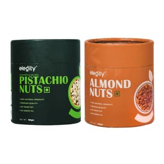 ELEGITY Dry Fruit Combo Pack | Jumbo Special California Almonds, California Pistachios (100 gm each) | 100% natural |No added preservatives | Nutritious and Delicious Snacks