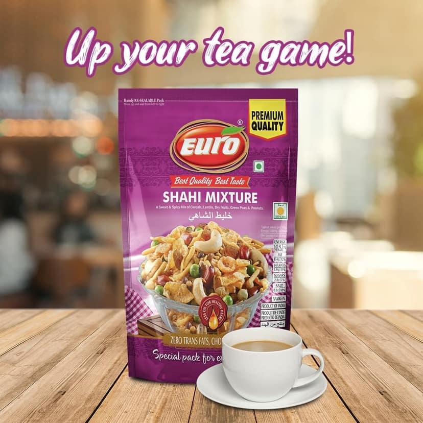 EURO Shahi Mixture Namkeen 350GM | Authentic Taste, Traditional Recipe | Indian Snacks view 2