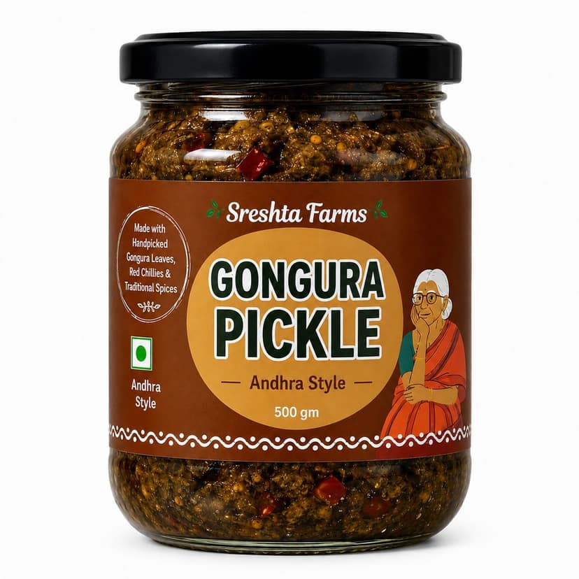 Sreshta Farms Gongura Pickle - 500gm