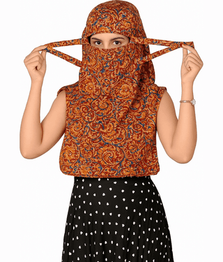 DEEPNAYRA - LIVING STYLE Maroon Cotton Blend Women's Scarf ( Pack of 1 )