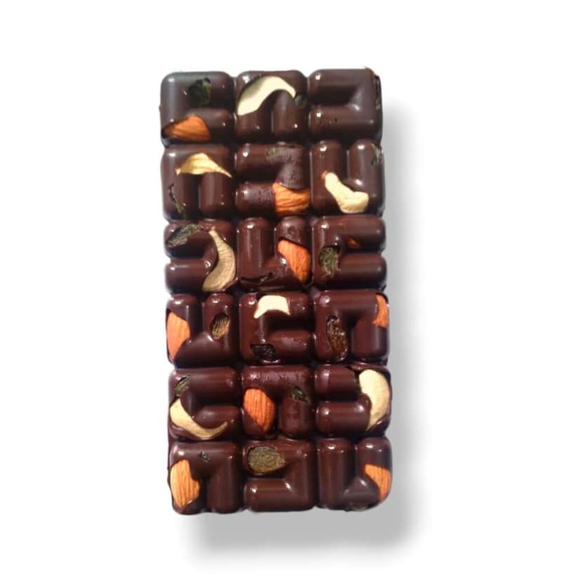 Myfa Chocolates Premium Dry Fruit Chocolate Bar | Fully Loaded with Roasted Nuts Bar view 2