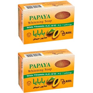 RDL Papaya Whitening Soap - 135g (Pack Of 2)