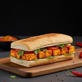 Peri Peri Paneer Sandwich