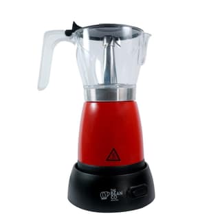 The Bean Co Roasters Electric Moka Pot | Moka Pot | 300 ML | Coffee Maker | 6 Cups Espresso Coffee Maker (Red)