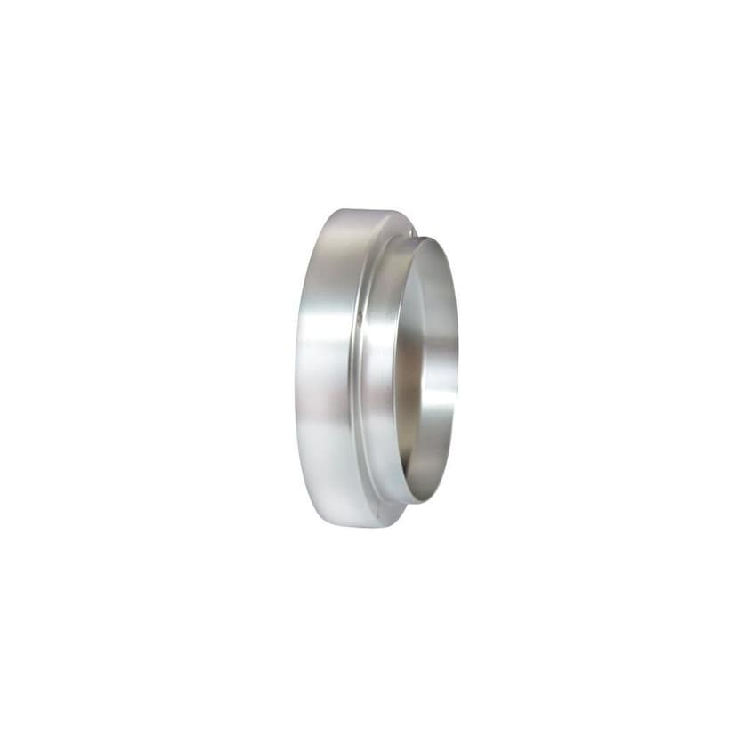 The Bean Co Roasters Coffee Portafilter Dosing Ring | 58mm | Aluminum Alloy | Magnetic Portafilter Dose Funnel Accessory |Silver view 2