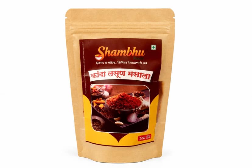 Authentic Kanda Lasun Masala Spice Blend for Traditional Maharashtrian Recipes view 2