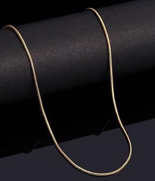 KRIMO Gold Plated Brass Chain ( Pack of 1 )