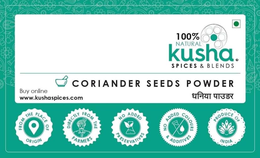 Kusha Spices Coriander Seeds Powder view 2