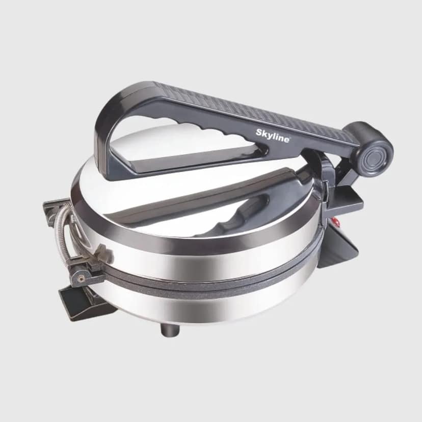 Skyline 1000 Watts Roti Maker – Premium Stainless Steel with Non-Stick Coating view 2