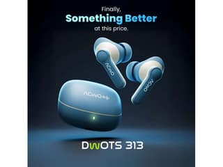 ACwO Dwots 313 Wireless in Ear Earbuds, 50Ms Low Latency, 3 Preset EQ Modes, IPX5 Water Resistant, Charging 10MinsCharge = 120Mins Playtime - Cool-Blue