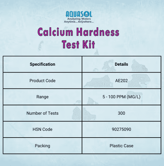 AE202 Aquasol Calcium Hardness Test kit view 2