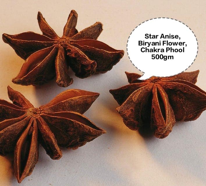 Star Anise, Biryani Flower, Chakra Phool, Anas Phool, Badian 500gm view 2