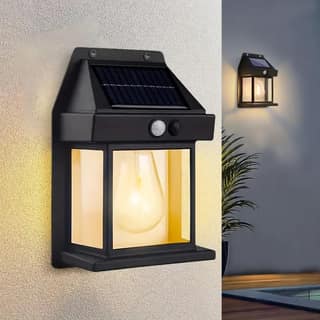 KKK Retailers Solar Wall Light Motion Sensor Waterproof Outdoor Lamp Pack of 1