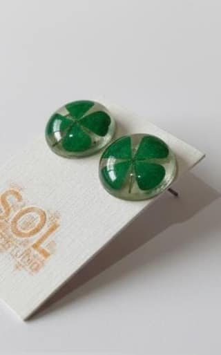 Four Leaf Clover Earing
