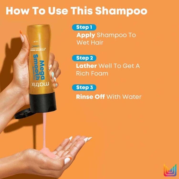Matrix Mega Smooth Sulfate-free Shampoo, Gentle Cleansing & Bond Repair, Safe for Treated Hair (200ml) view 2