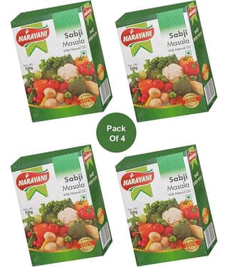 Narayani Spices Sabji Masala Combo 50gmX4 Pack Masala 50 gm