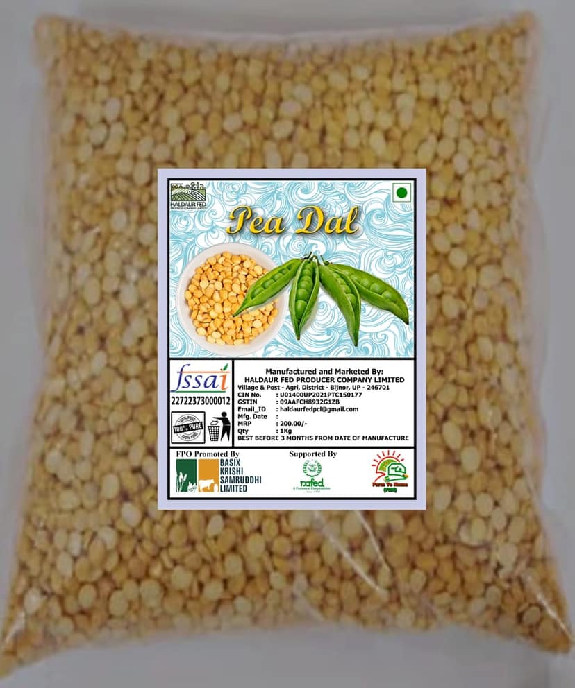 Pea Dal, 1Kg (pack of 4)