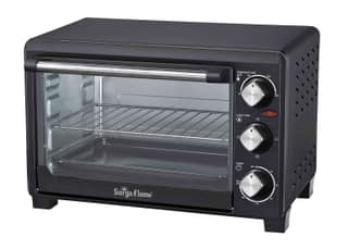 Surya Flame ZOLO 21 Ltr Oven Toaster Griller (OTG) - 21 litres, with Rotisserie, Auto-Shut Off, Heat-Resistant Tempered Glass, Multi-Stage Heat Selection, Bake, Grill, Roast -Black
