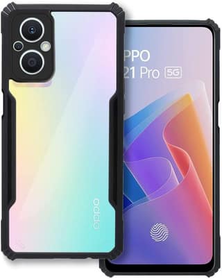 PLUGTECH Slim Shockproof Case | Matte Black Soft | Drop Protection | Precise Cutouts | Premium Mobile Cover for Oppo F21 Pro 5G, Oppo F21S Pro 5G, Oppo Reno 7 Z 5G