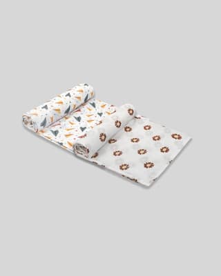 Charming Prints Swaddles Combo Pack of 2