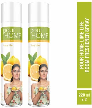 POUR HOME Lime Life Room Freshener Spray 220ml Each (Pack of 2)