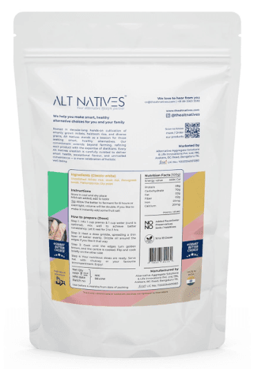 Alt Natives Classic Dry Dosa Premix Dosa Dhokla Dumplings White |450 G view 2