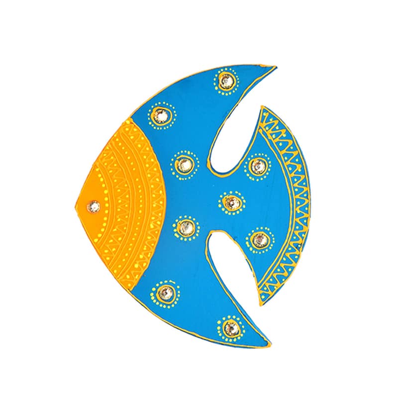 DECOREER Fish Wooden Fridge Magnet Set of 2 view 2