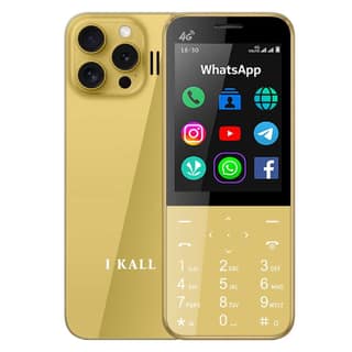 IKALL I1-4G Android Keypad Mobile - 2.8" HD Touch Screen, 2GB RAM, 16GB Storage, WiFi & 4G SIM Support, 3000mAh Battery, Pre-Installed Whatsapp, Facebook, YouTube, Instagram & More (Golden) IKALL I1-4G Android Keypad Mobile - 2.8" HD Touch Screen, 2GB RA