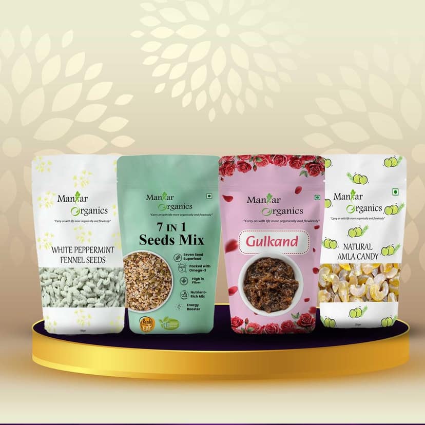 ManHar Organics 750g Diwali Dry Fruits Gift Hamper | Perfect for Corporate Gifting, Celebrations, and Special Occasions | All-Purpose Gift Box | Gourmet Festival Treat view 2