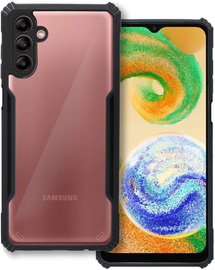 PLUGTECH Slim Shockproof Case | Matte Black Soft | Drop Protection | Precise Cutouts | Premium Mobile Cover for Samsung Galaxy A04s