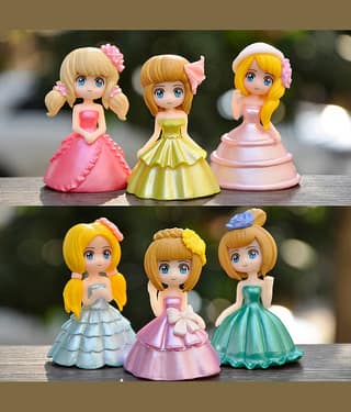 3Mads Tanjore Doll 4.8 cm - Pack of 6