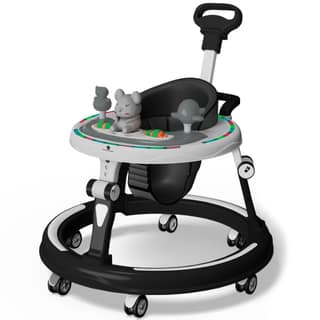 StarAndDaisy Walker for Kids for 6 to 18 Months, Intergrated RGB Lights Baby Walker Boys & Girls with 7 Level Height Adjustment, Walker Baby with Switchable Food & Musical Toy Tray (Black) StarAndDaisy Walker for Kids for 6 to 18 Months, Intergrated RGB