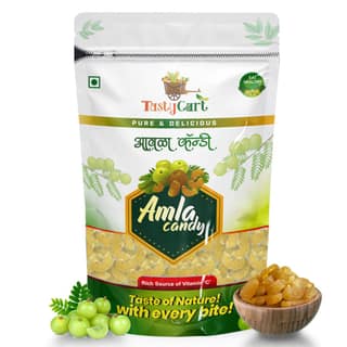 TastyCart Amla Candy, Rich in Vit C, Immunity booster, Vegan (Dried Amla Candy 250 gm)