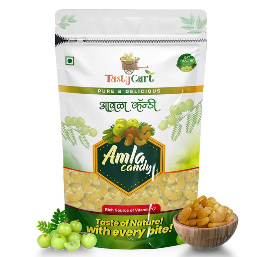 TastyCart Amla Candy, Rich in Vit C, Immunity booster, Vegan (Dried Amla Candy 250 gm)