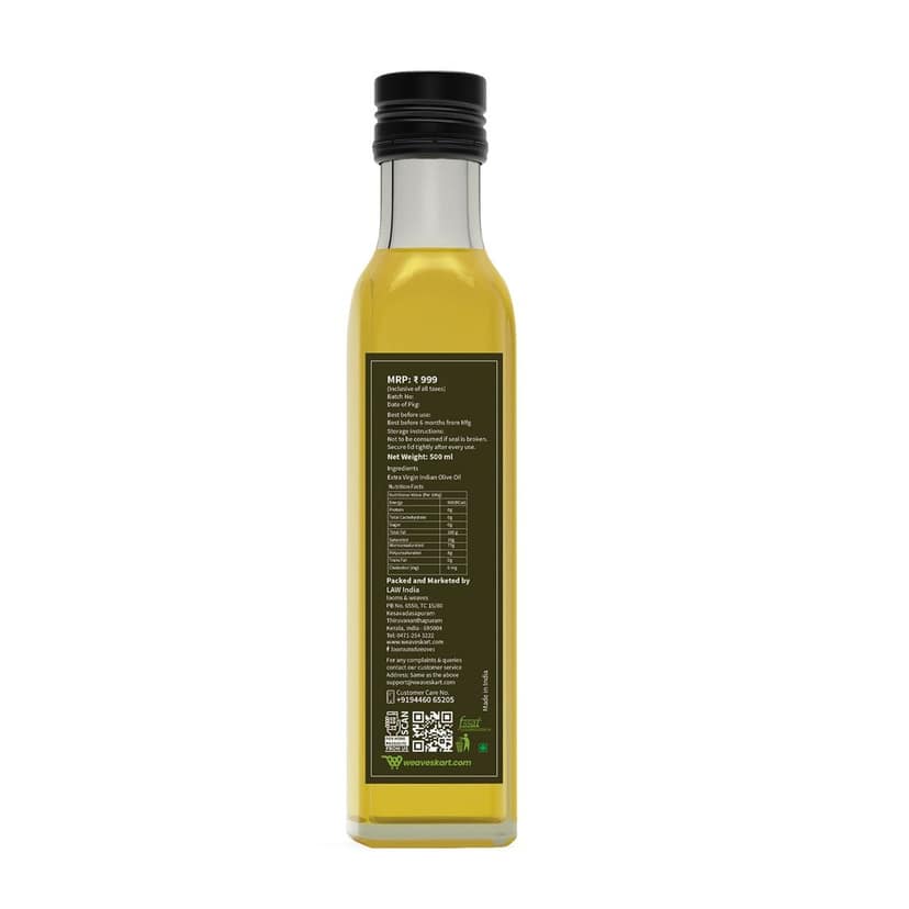 Cold Pressed Indian Olive Oil – 500 ml view 2
