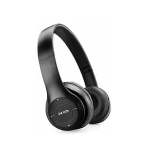 Generic Foldable Wireless Bluetooth On-Ear Headphones, Black