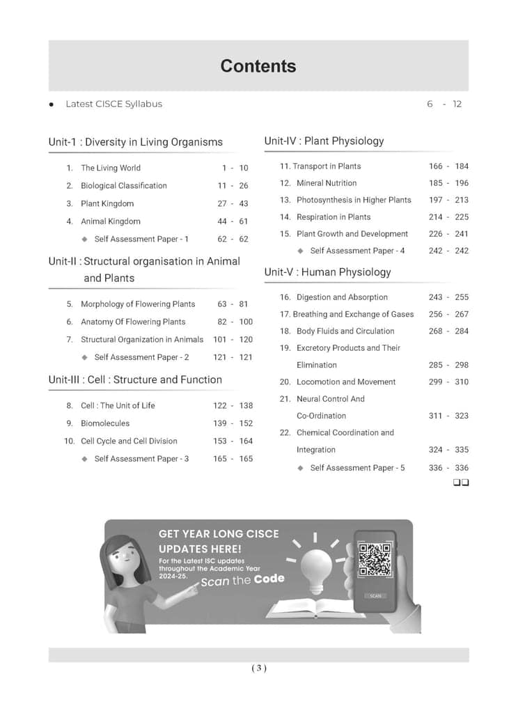 Oswaal ISC Question Bank Class 11 Biology | Chapterwise | Topicwise | Solved Papers | Hardcover Book For 2025 Exams Oswaal Editorial Board view 2