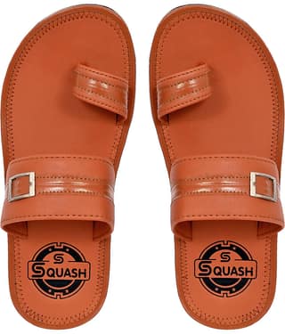 Squash Tan Men's Leather Slipper