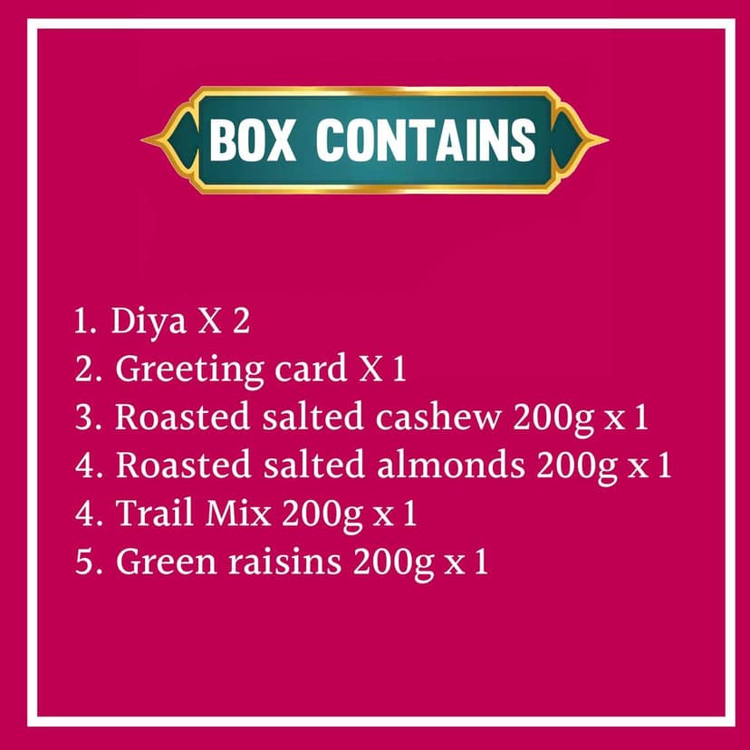 ManHar Organics Diwali Dry Fruits Gift Hamper 800g | Perfect for Gifting, Corporate Events, and Celebrations | All Occasion Gourmet Gift Box | Festival Treat | view 2