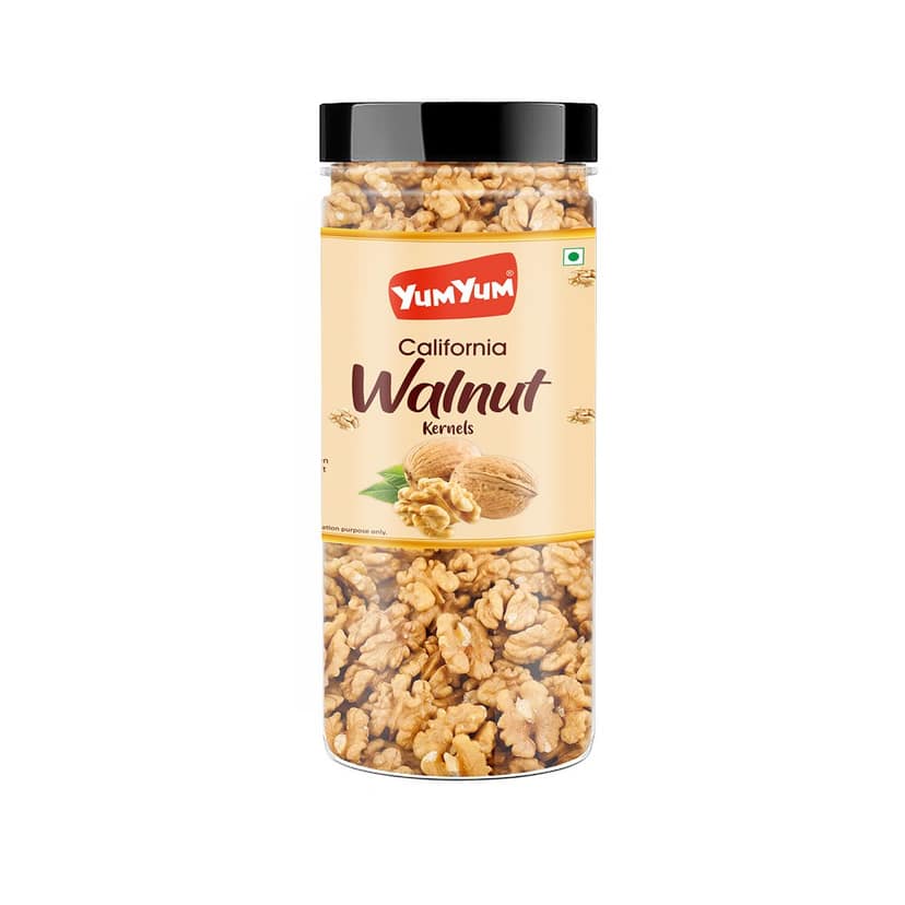 YUM YUM California Walnut Kernels, Akhrot Giri Dry Fruits - Walnuts - 150g