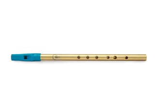 Radhe Flutes Brass Flute Soprano Vertical Blow Scale D Natural