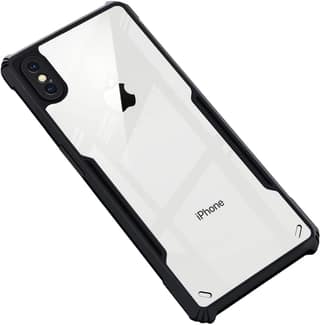 PLUGTECH Slim Shockproof Case | Matte Black Soft | Drop Protection | Precise Cutouts | Premium Mobile Cover for Apple iPhone X, Apple iPhone XS
