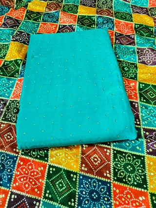 Women's Crepe Silk Dress Material (Unstitched Salwar Suit)