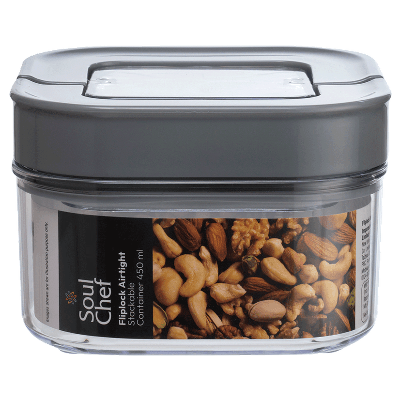 Modi Care Fliplock Airtight Four Piece Stackable Square Containers