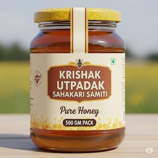 Pure Natural Honey – 500g by Krishak Utpadak Sahakari Samiti