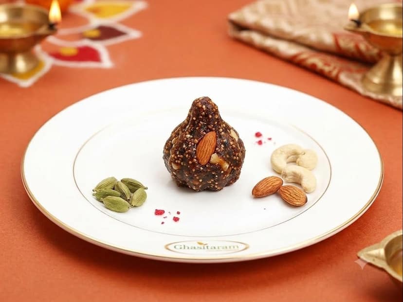 Ghasitaram's Dry Fruit Anjeer Modak - 200GM - Black view 2