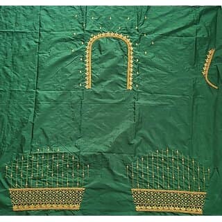 OMSAIFAB Cotton Silk Self Design Blouse Material