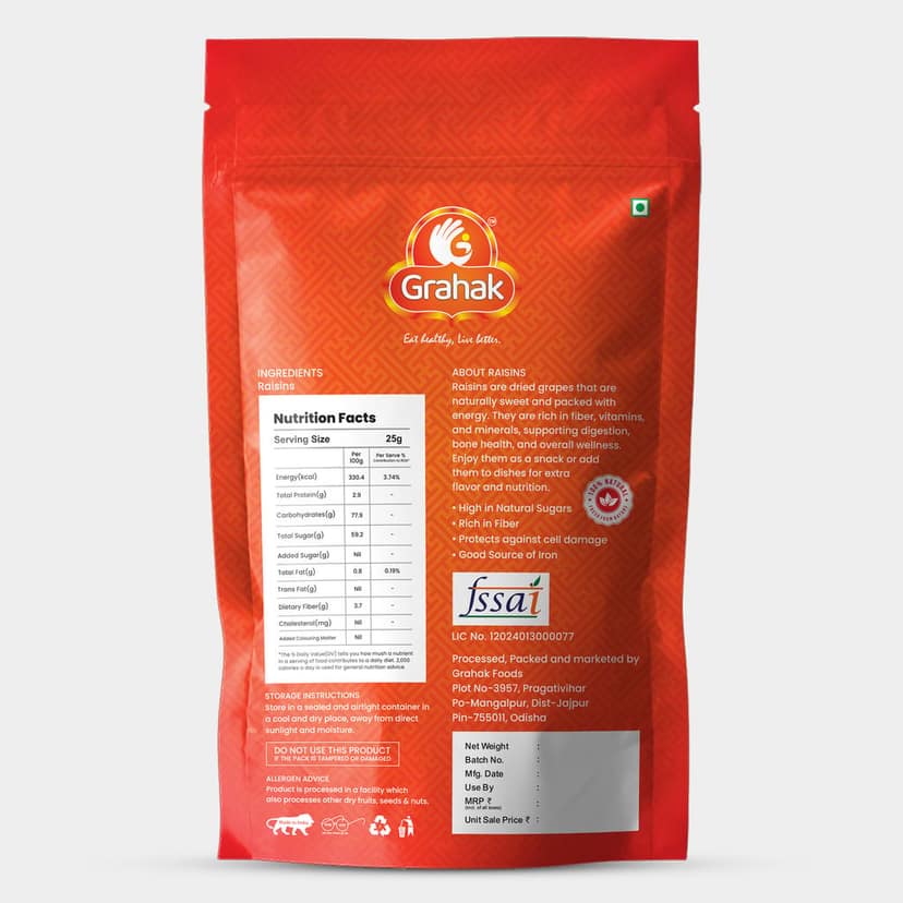 Raisins-200g view 2